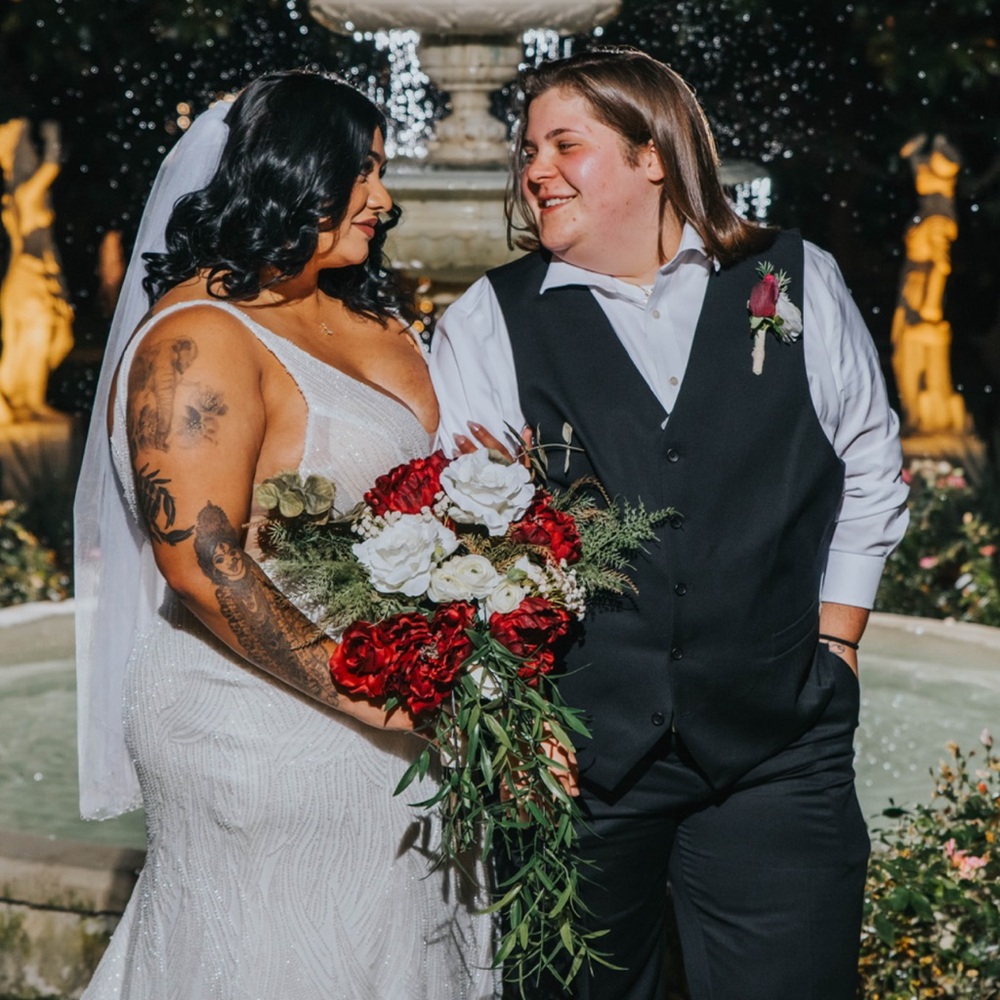 Beaded and Sheer Detail Wedding Dress